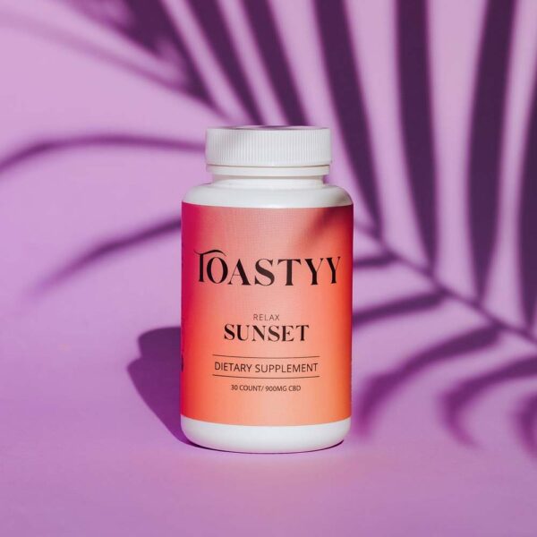 toastyy cbd supplements relax sunset 900mg